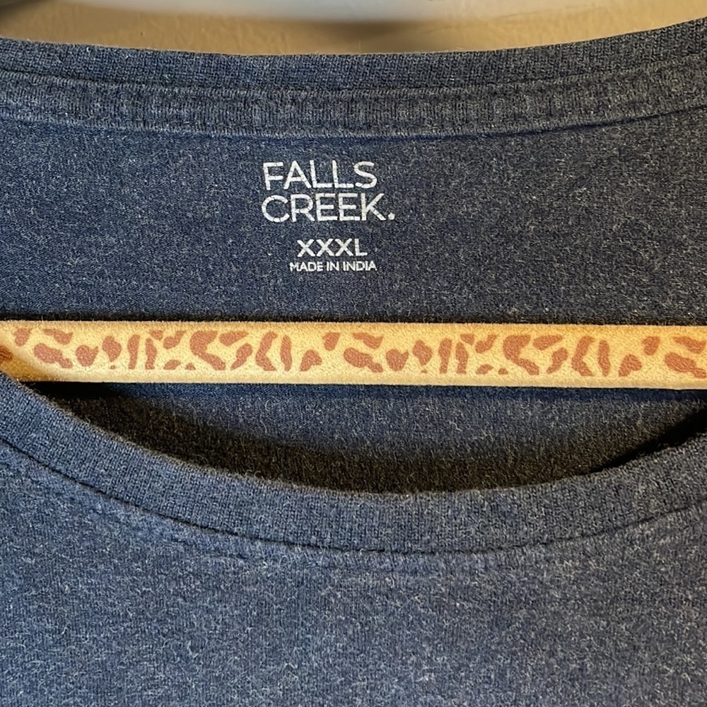 Heathered Navy Basic Tee Shirt - image 3